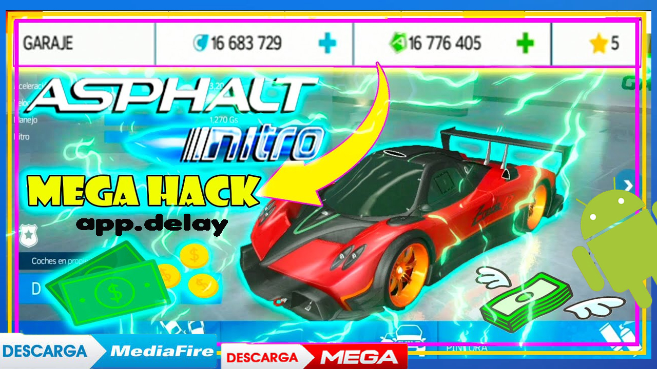 descargar asphalt nitro hackeado dinero infinito